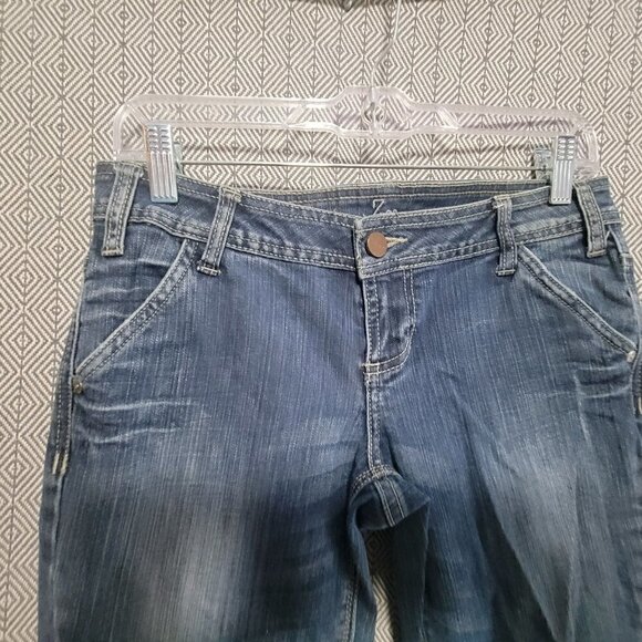 ZCO Jeans Women's Blue Straight Leg Jeans With Back Zipper Pockets Size 30/10 - Picture 7 of 10